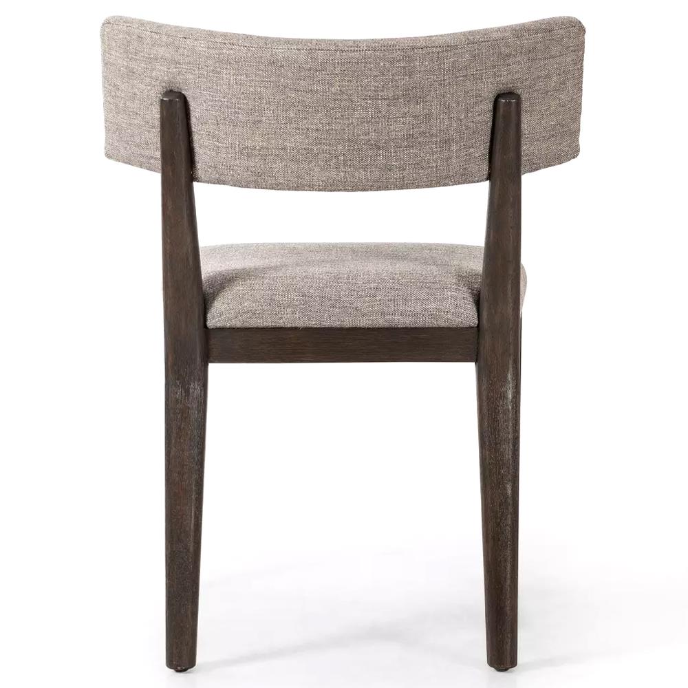 Cerise Modern Classic Grey Upholstered Wood Dining Side Chair|