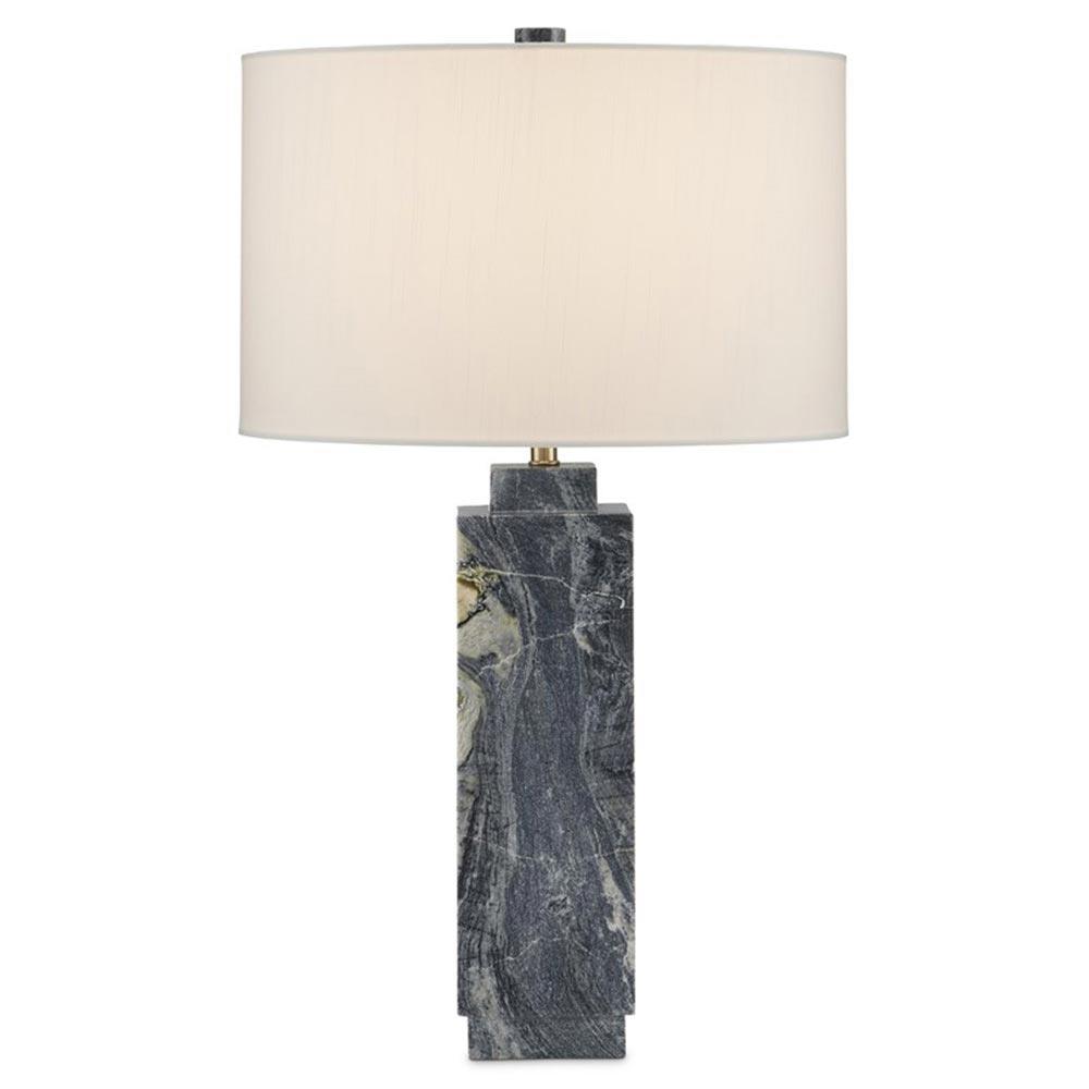 Sharina Modern Classic Jade Marble Grey Table Lamp|