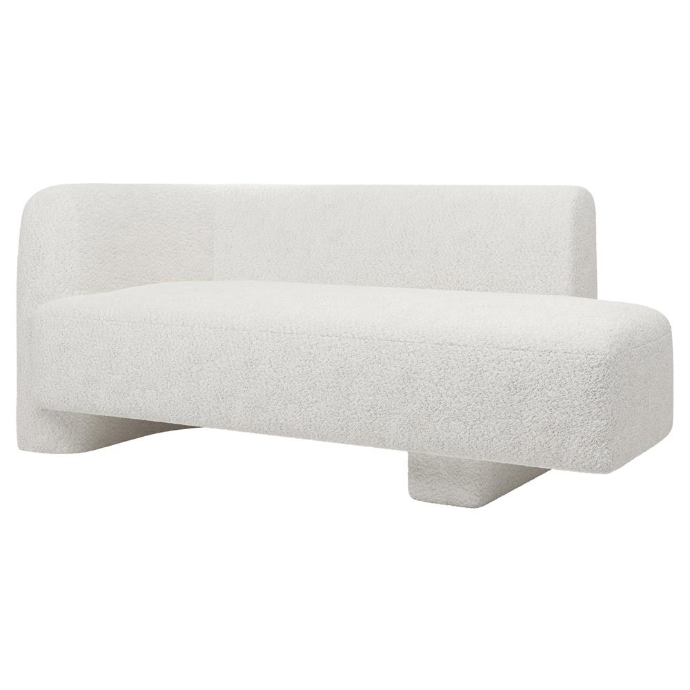Isla Modern Classic Oslo Ivory Performance Chaise Lounge|