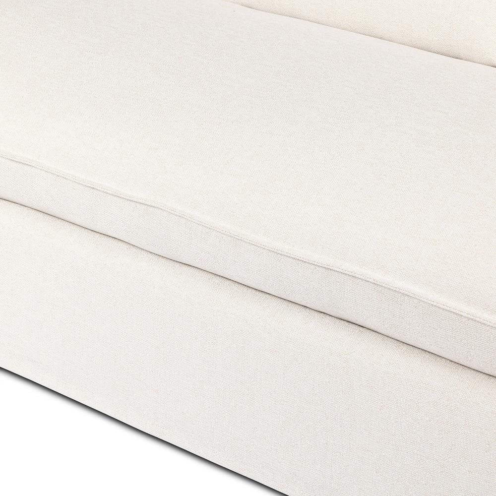 Andrew Modern Off White Linen Slipcovered Outdoor Sofa - 96"W|