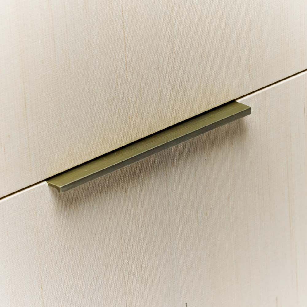 Montaigne Modern Classic Desert Beige Sisal Silver Iron Double Dresser|