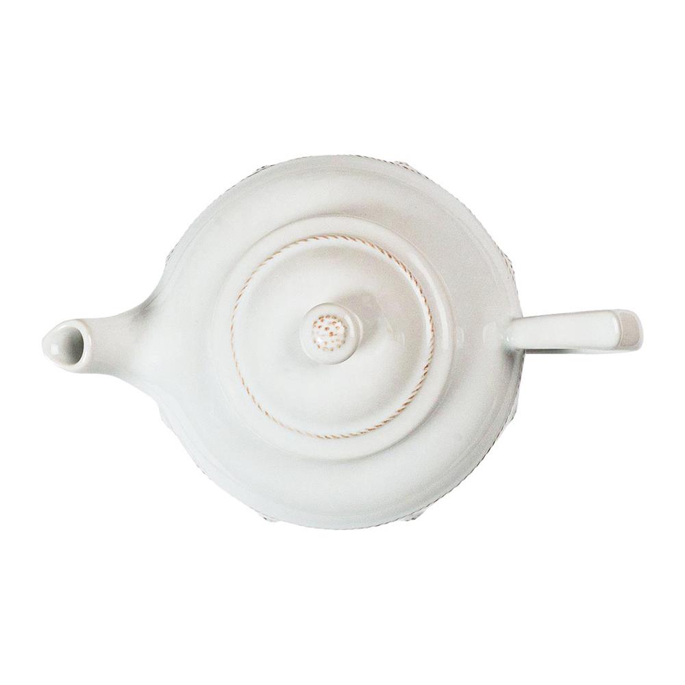 ss2430　ジュリスカ　ティーポット　ホワイト　2L　洋風　お茶 　Juliska　BERRY&THREADコレクション　ハンドメイド　白 　洋食器　陶器　ポルトガル製 Berry & Thread Teacup - Whitewash – Juliska
