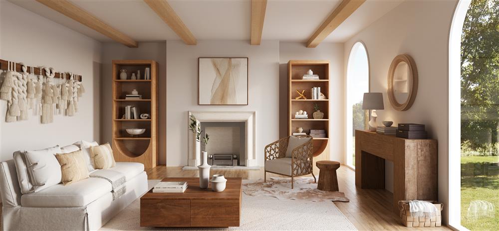 Alma Coastal Natural Cotton Macrame Woven Wood Wall Decor|