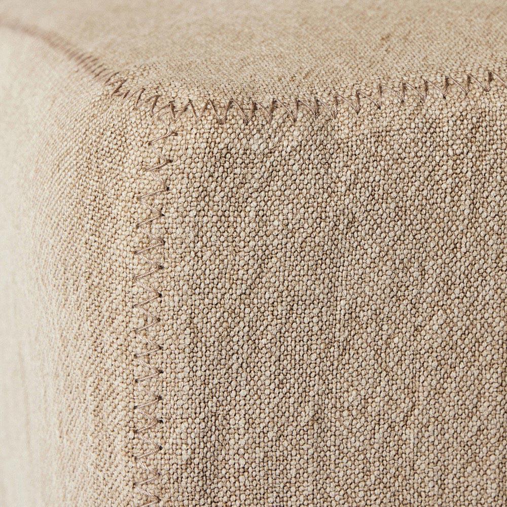 Vannie Modern Classic Beige Linen Flax Slipcover Dining Chair|
