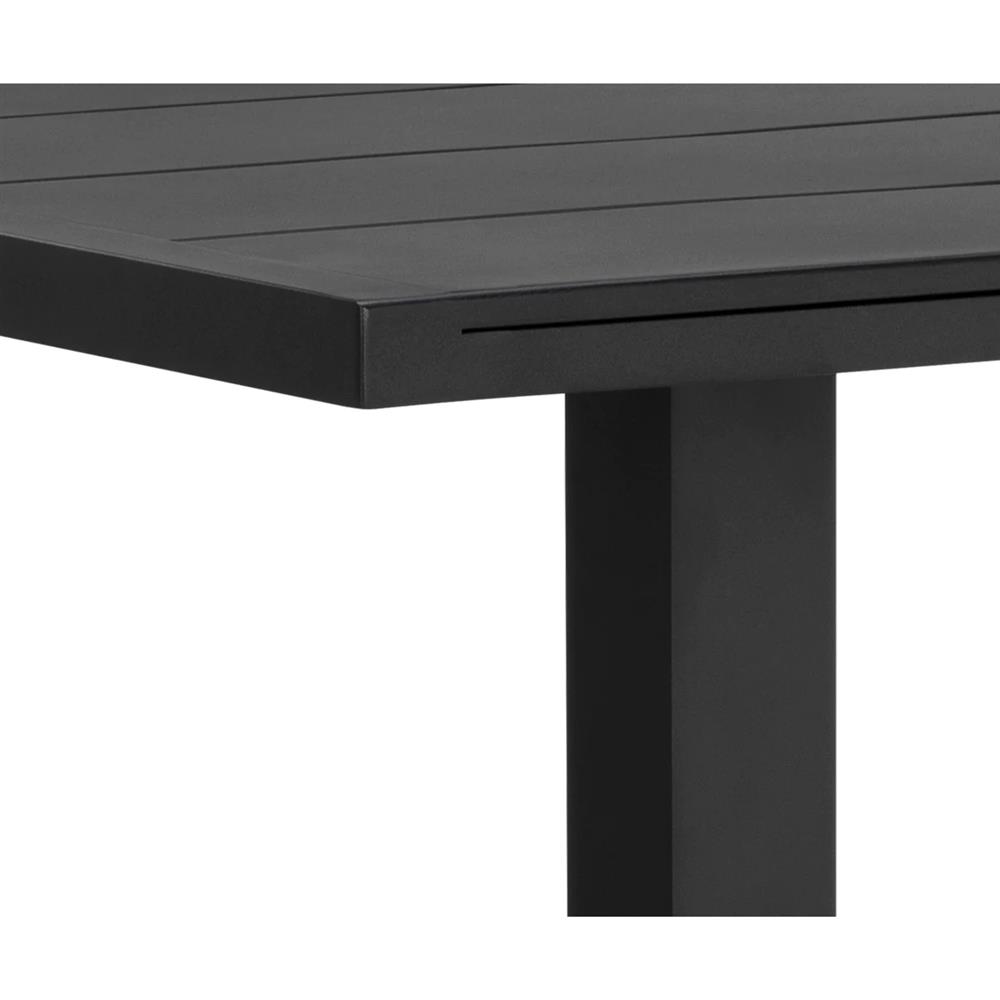 Zimce Industrial Loft Black Aluminum Square Outdoor Bar Table - 32"W|