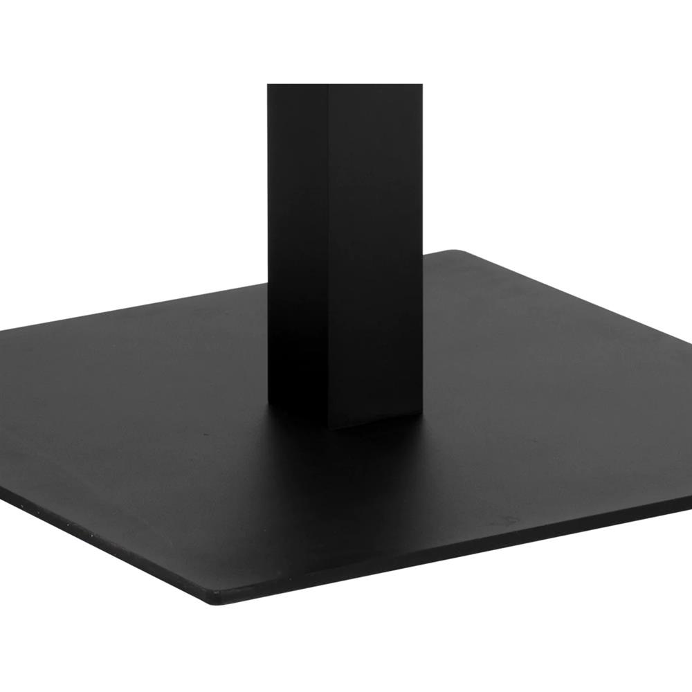 Zimce Industrial Loft Black Aluminum Square Outdoor Bar Table - 32"W|