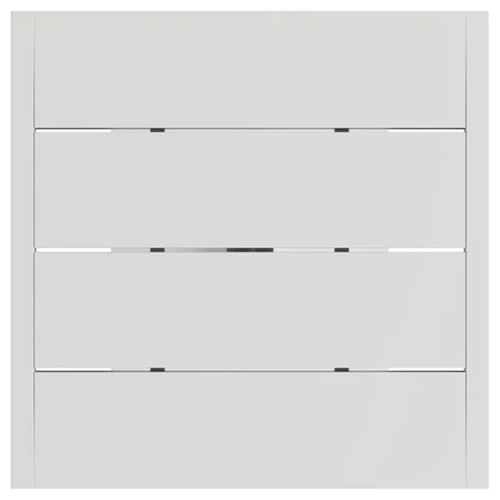 Zimce Industrial Loft White Aluminum Square Outdoor Bar Table - 32"W|