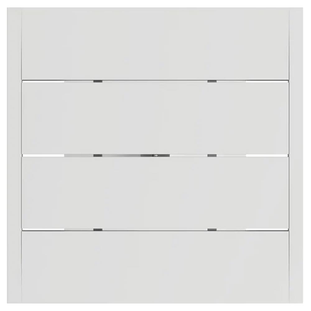 Zimce Industrial Loft White Aluminum Square Outdoor Bistro Table - 32"W|