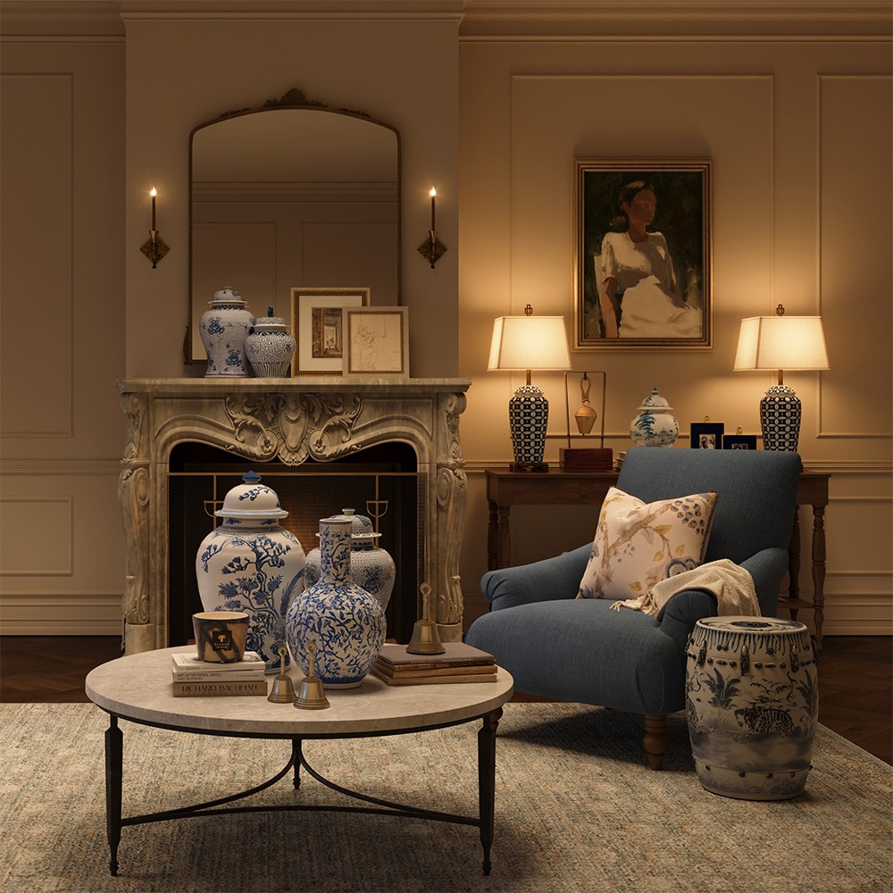 Layla Modern Classic Green Champagne Frame Painting 2 - 25x20|