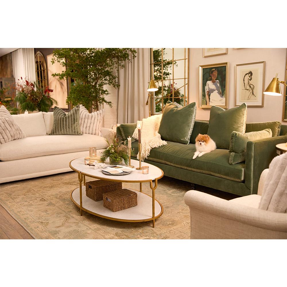 Layla Modern Classic Green Champagne Frame Painting 2 - 25x20|