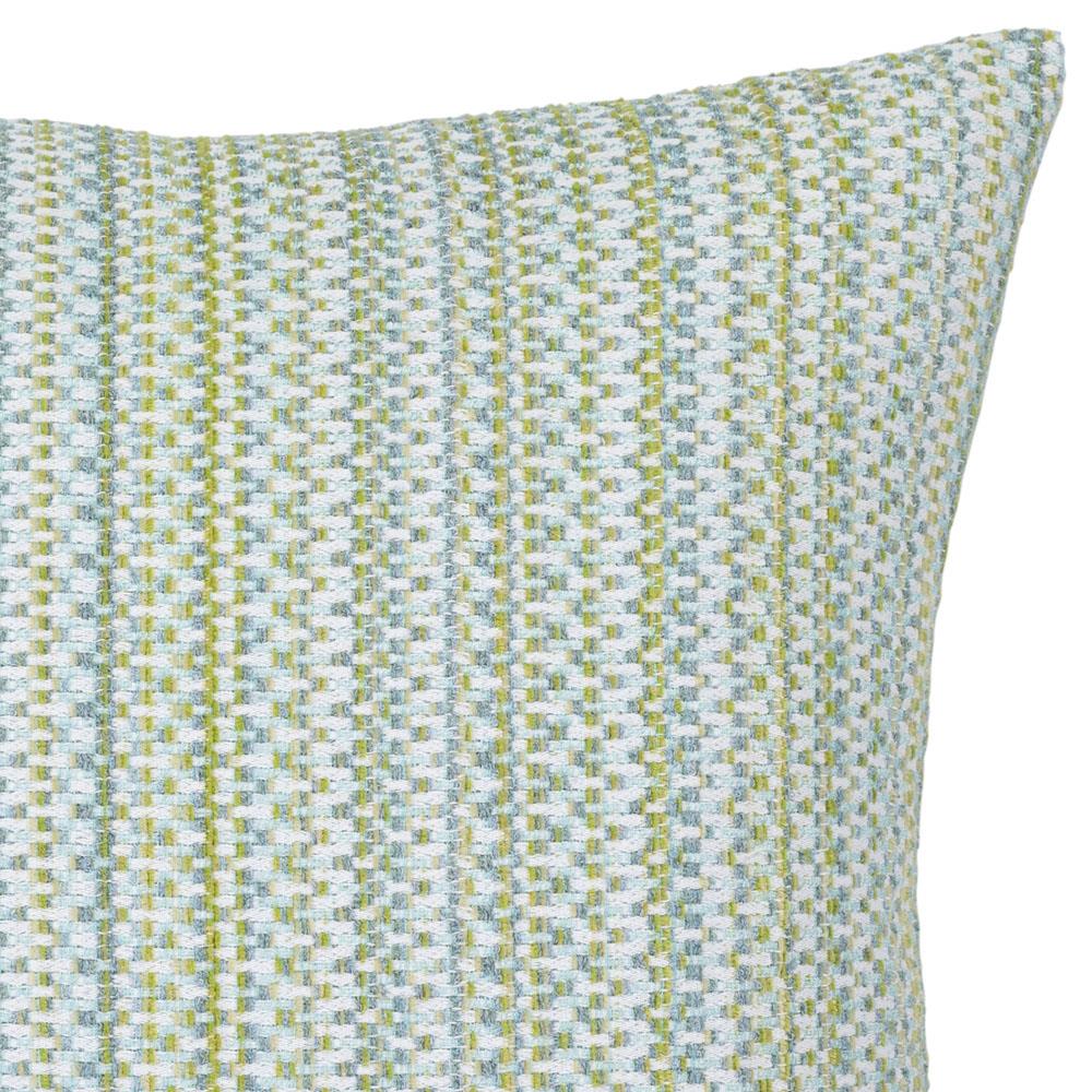 Kaleidoscope Coastal Spring Green Indoor Outdoor Throw Pillow - 20x20|