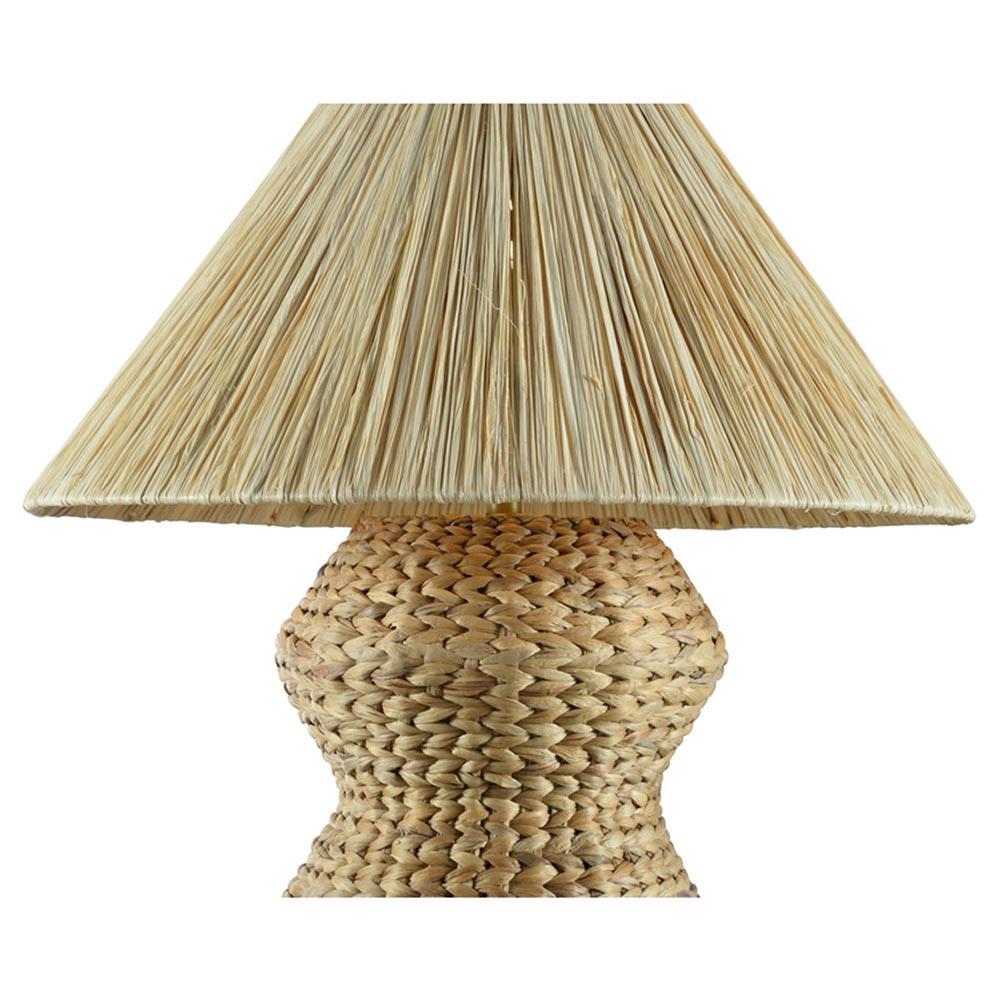 Gavin Coastal Beach Natural Braided Rattan Table Lamp|
