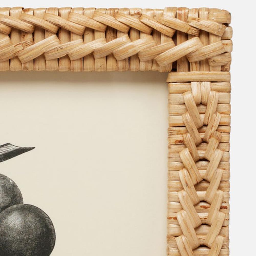 Pigeon and Poodle Meribel Coastal Natural Woven Bamboo Picture Frame - 4x6|