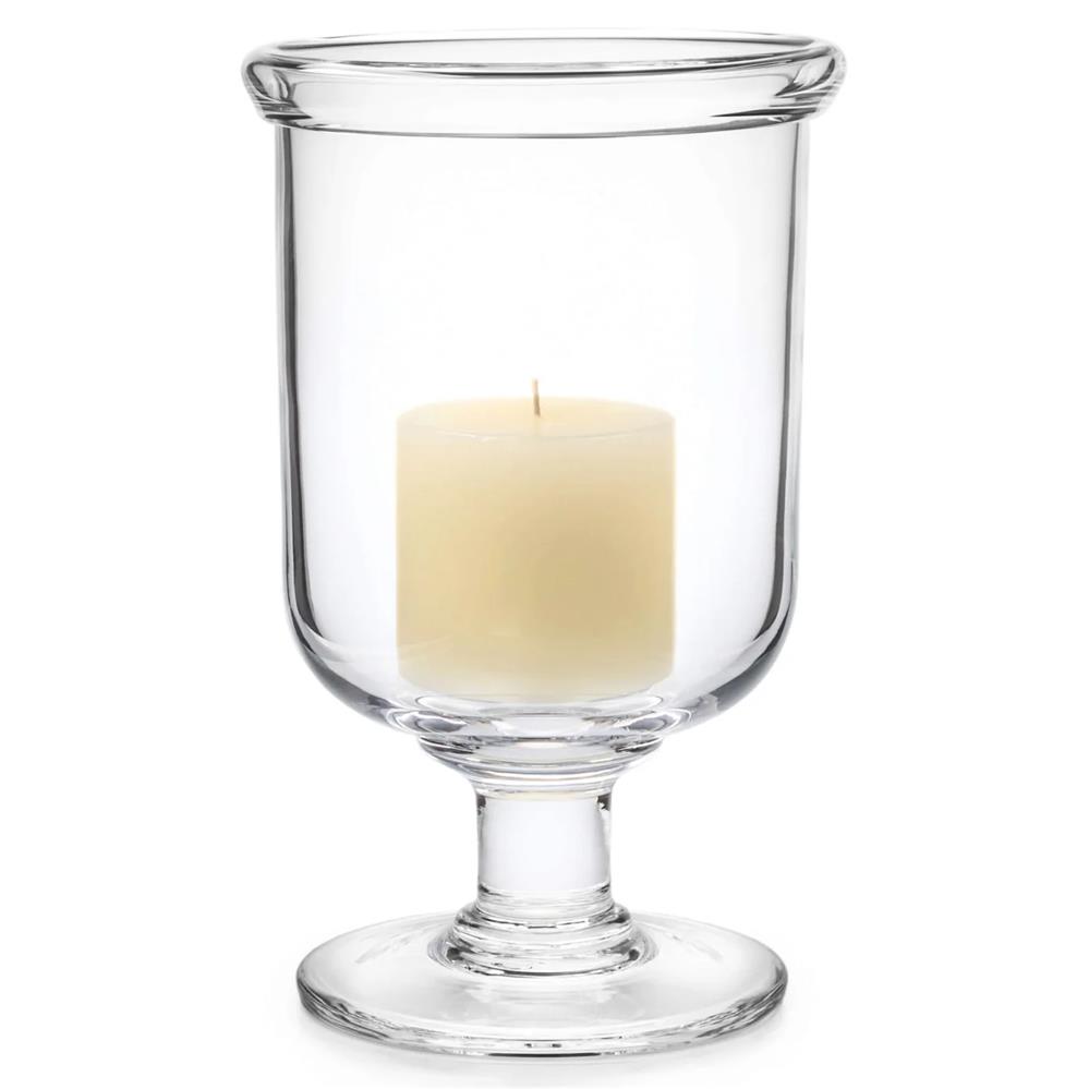 Simon Pearce Essex Modern Classic Glass Hurricane Candleholder