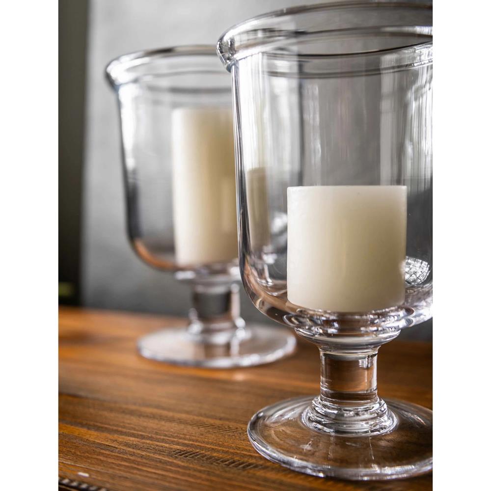 Simon Pearce Essex Modern Classic Glass Hurricane Candleholder - Medium|