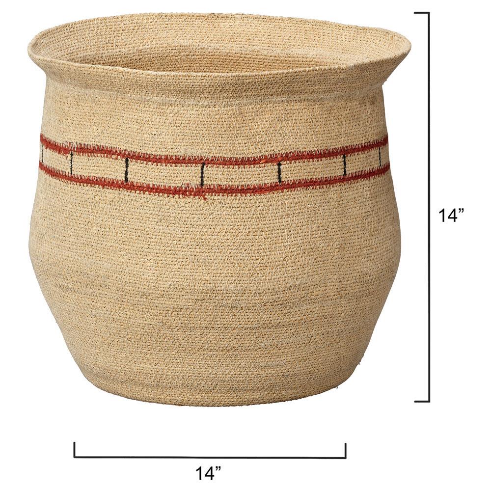 Tanner Coastal Beach Natural Seagrass Floor Basket|