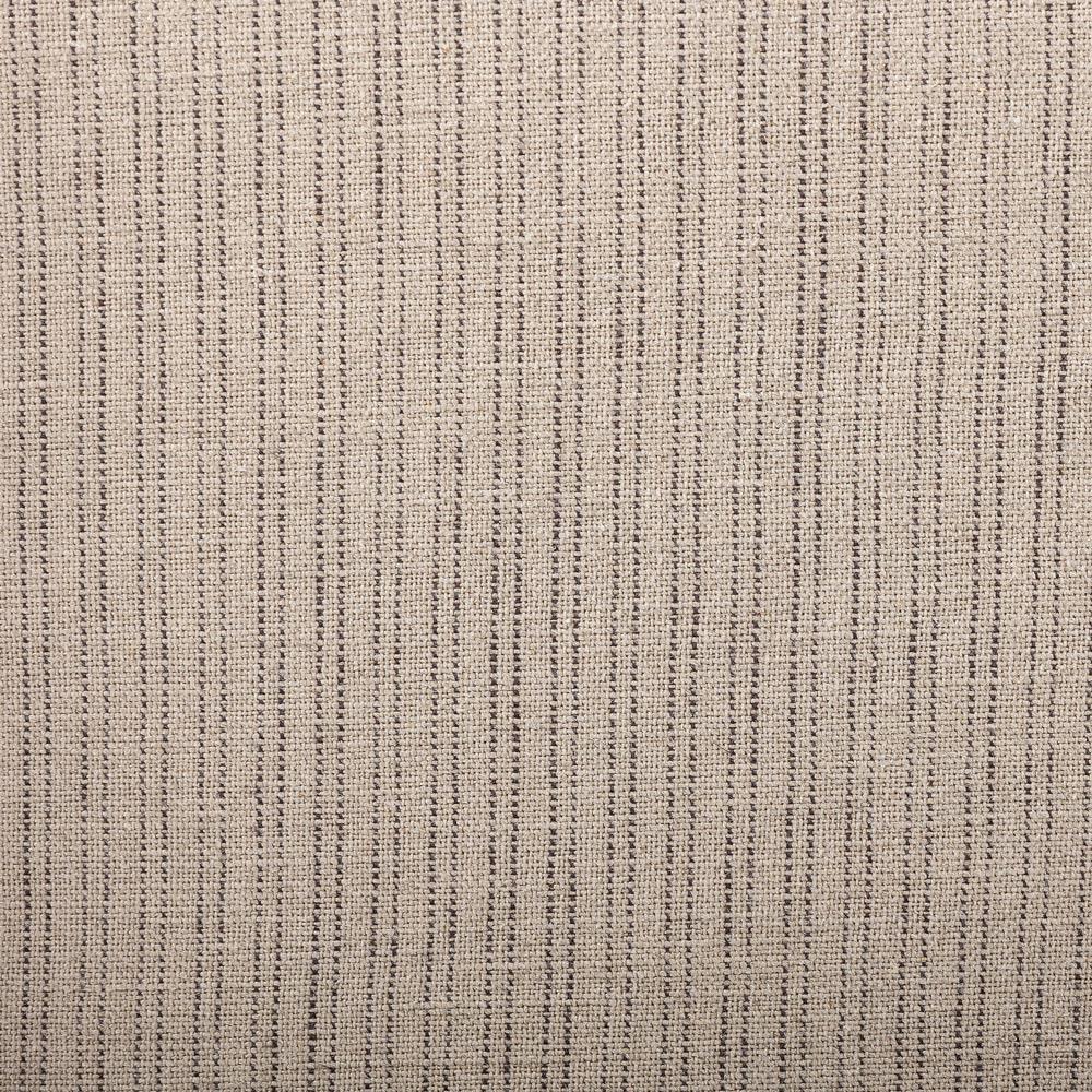 Sarah Coastal Beach Beige Stripe Woven Cane Oak Arm Chair|