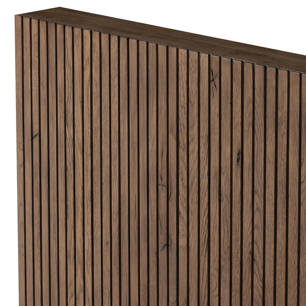 Lana Rustic Lodge Grey Oak Wood Bed - Queen|