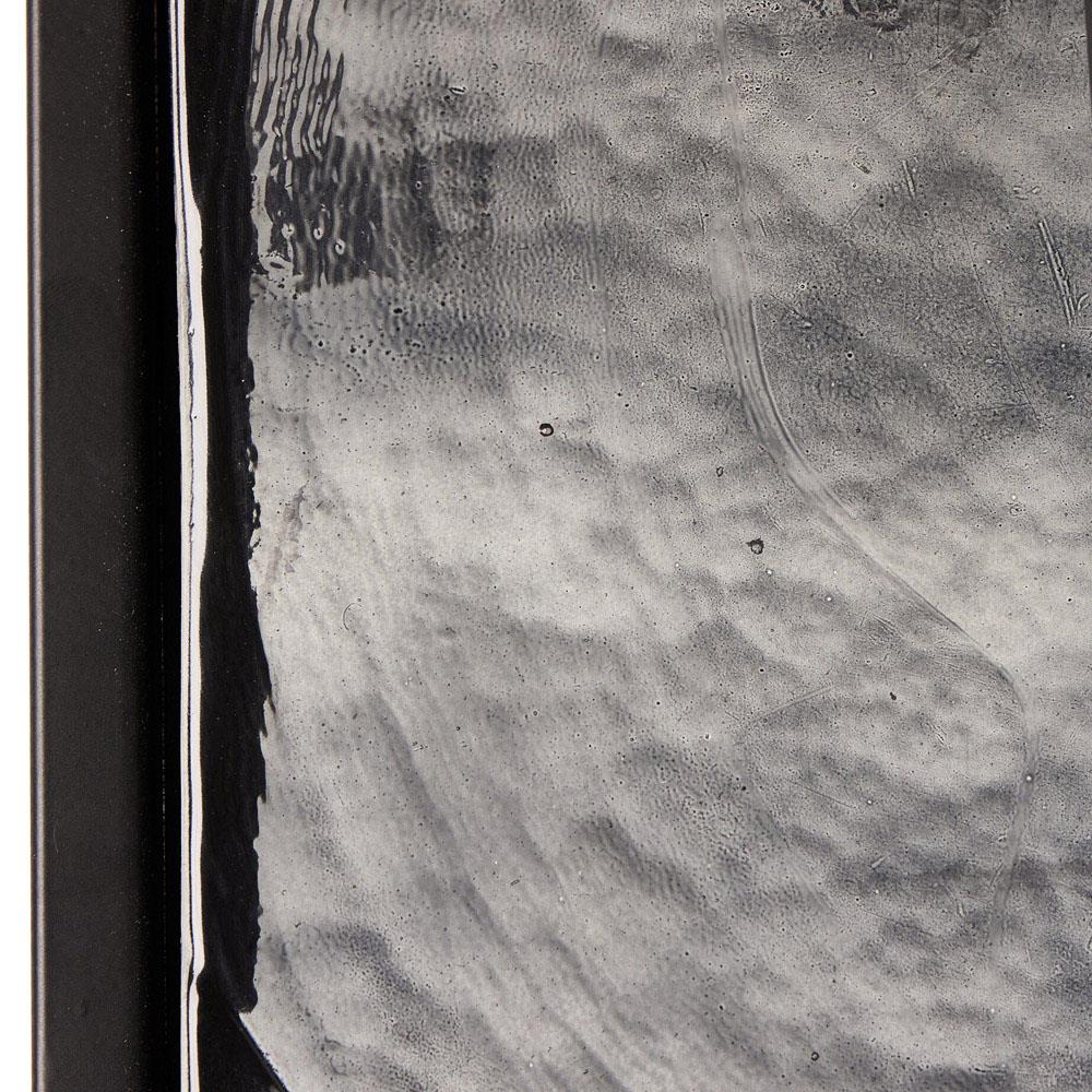 Fector Industrial Smoked Black Glass Iron Square Nesting End Table - Set of 2|