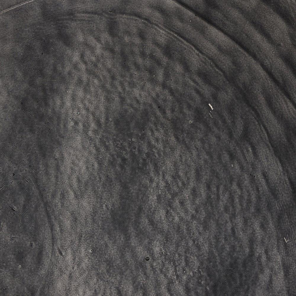 Fector Industrial Smoked Black Glass Iron Square Nesting End Table - Set of 2|