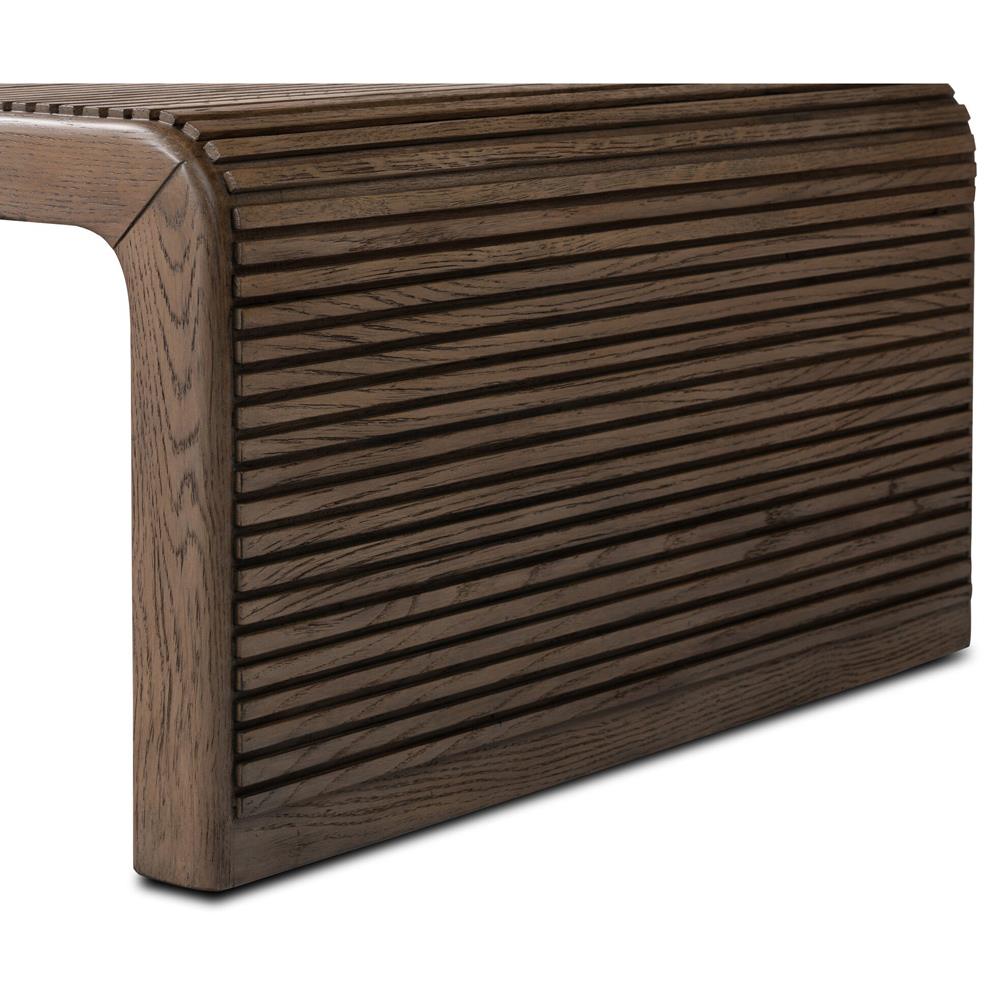 Lana Rustic Lodge Grey Oak Wood Rectangular Coffee Table|