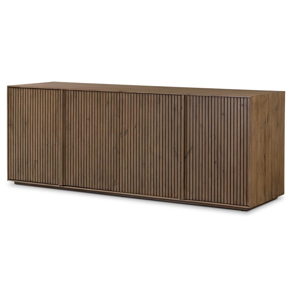 Lana Rustic Lodge Grey Oak Wood Sideboard|