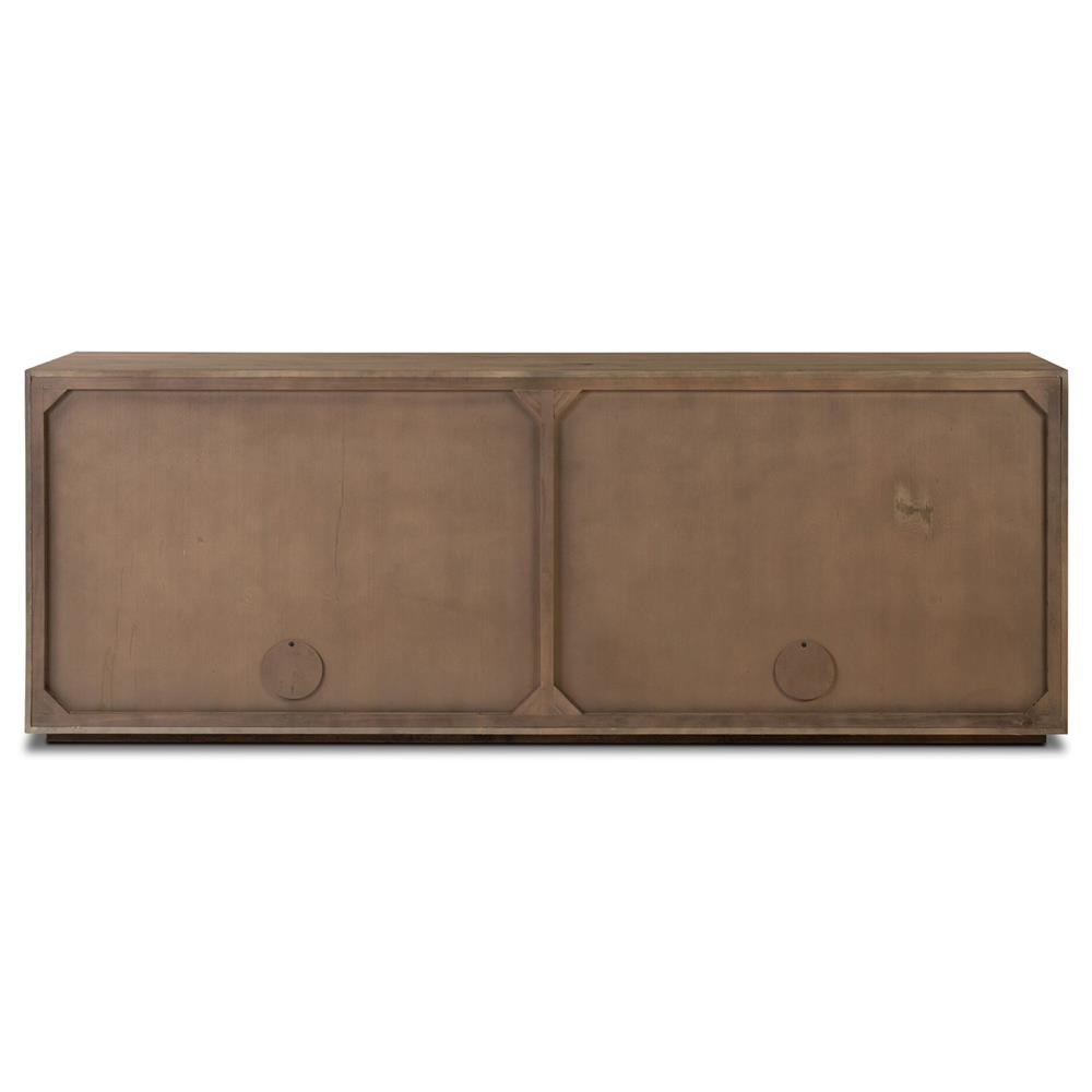 Lana Rustic Lodge Grey Oak Wood Sideboard|