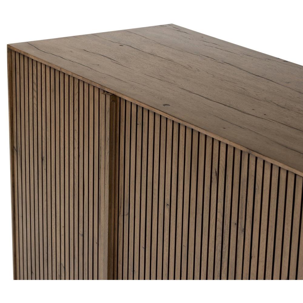 Lana Rustic Lodge Grey Oak Wood Sideboard|