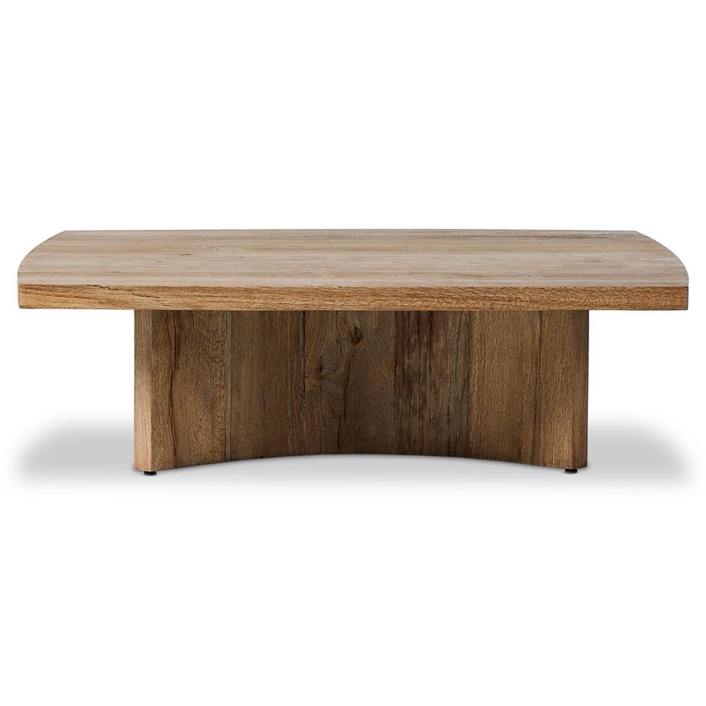 Braxton Rustic Lodge Brown Wood Square Coffee Table - 55