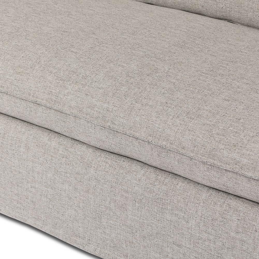 Andrew Modern Grey Slipcovered Outdoor Sofa - 96"W|