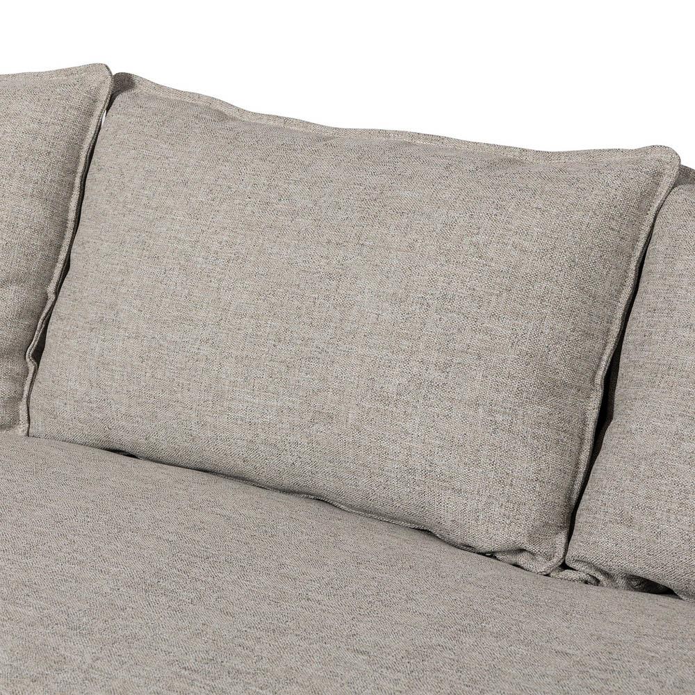 Andrew Modern Grey Slipcovered Outdoor Sofa - 96"W|