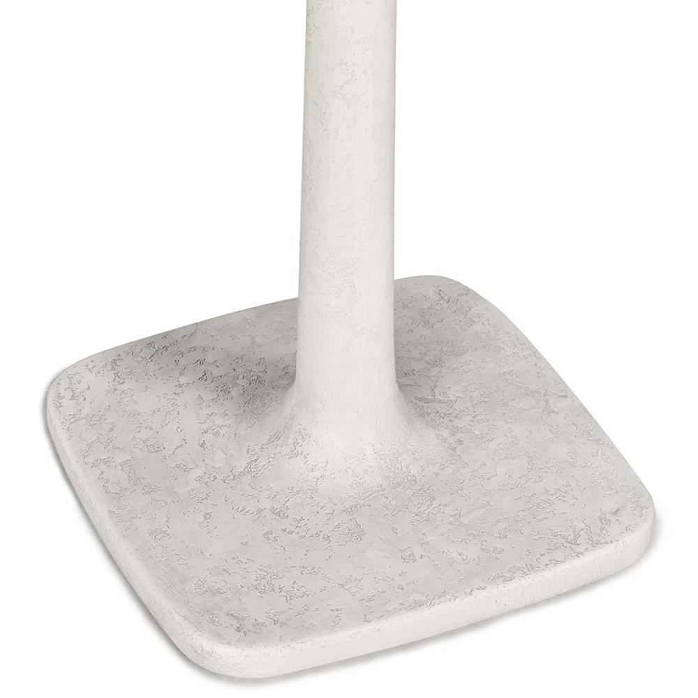 Isabella Industrial Loft White Concrete Round Outdoor Bistro Table - 31"W|