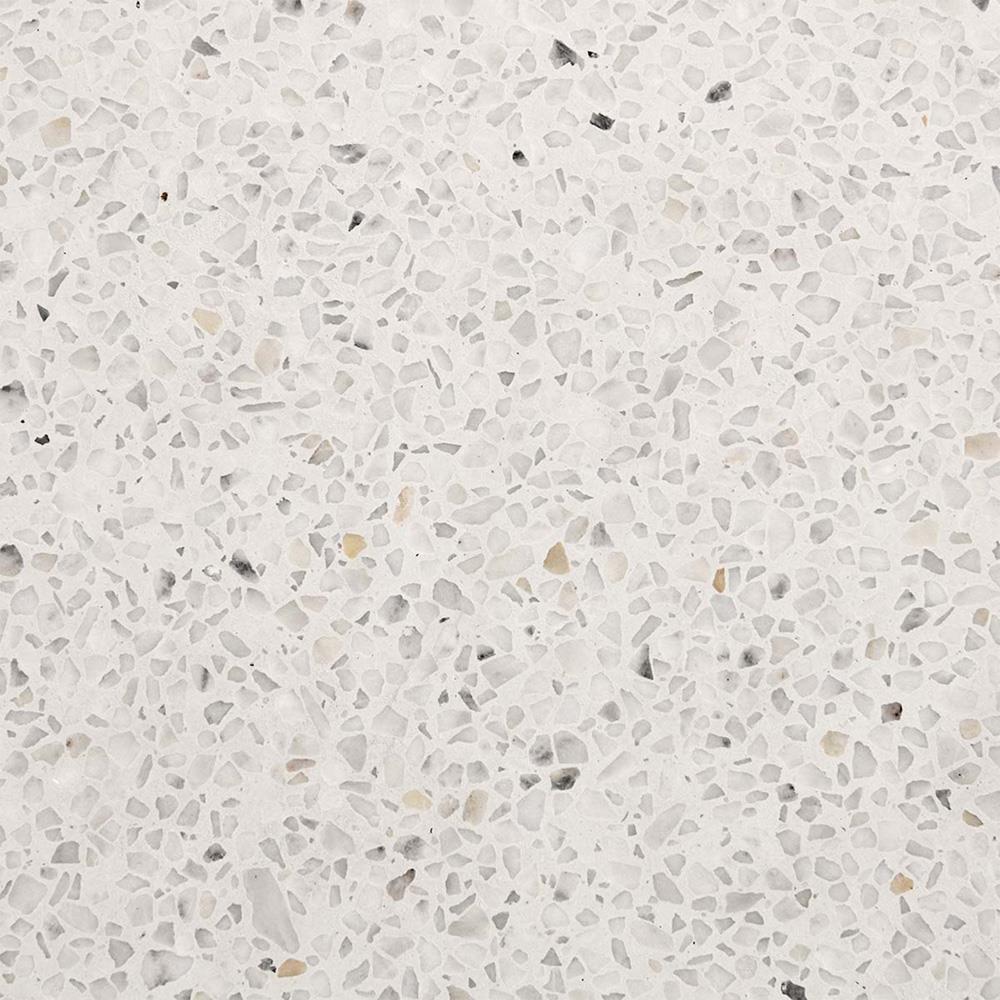 Isabella Industrial Loft White Concrete Round Outdoor Bistro Table - 31"W|