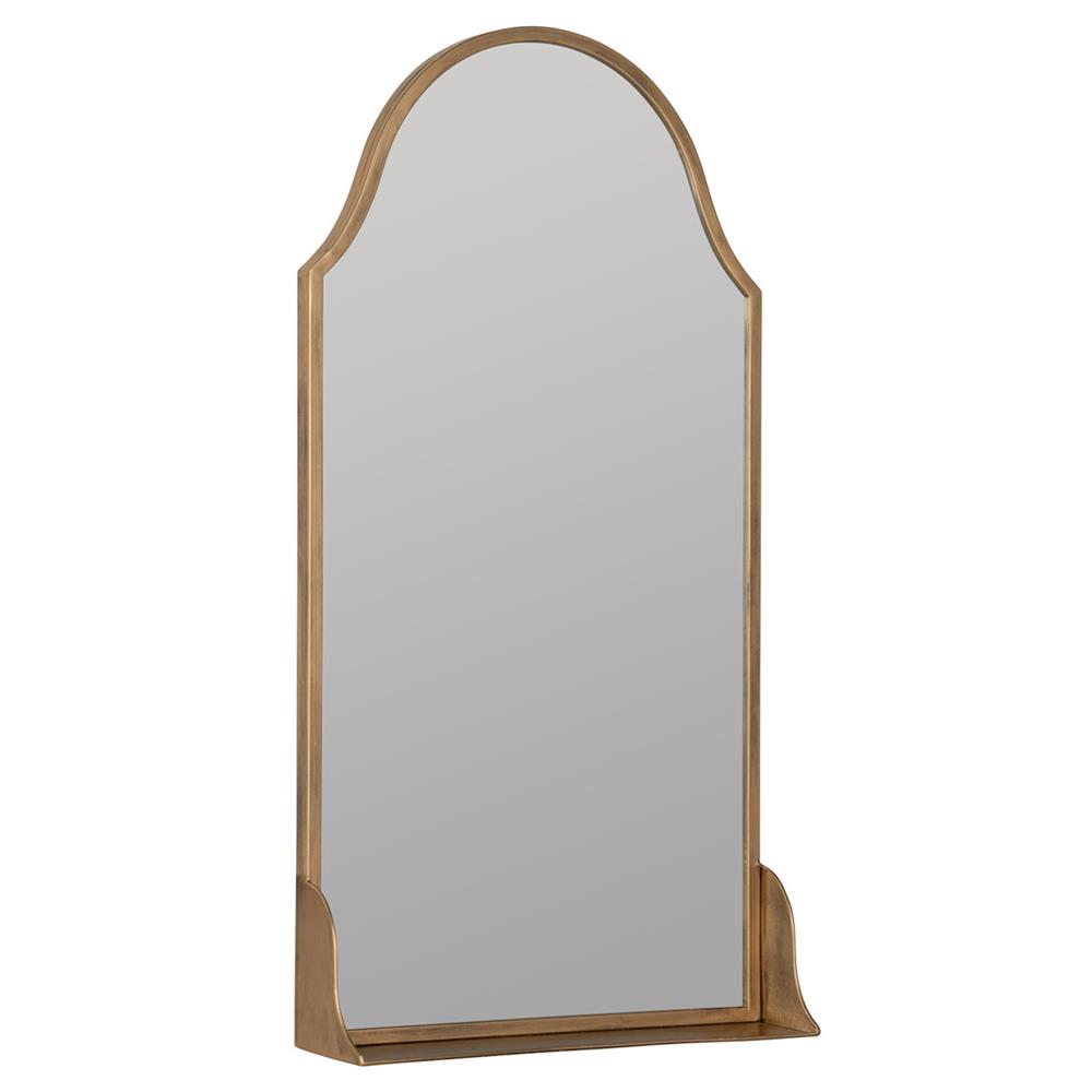 Socorro Hollywood Regency Antique Bronze Metal Wall Mirror|