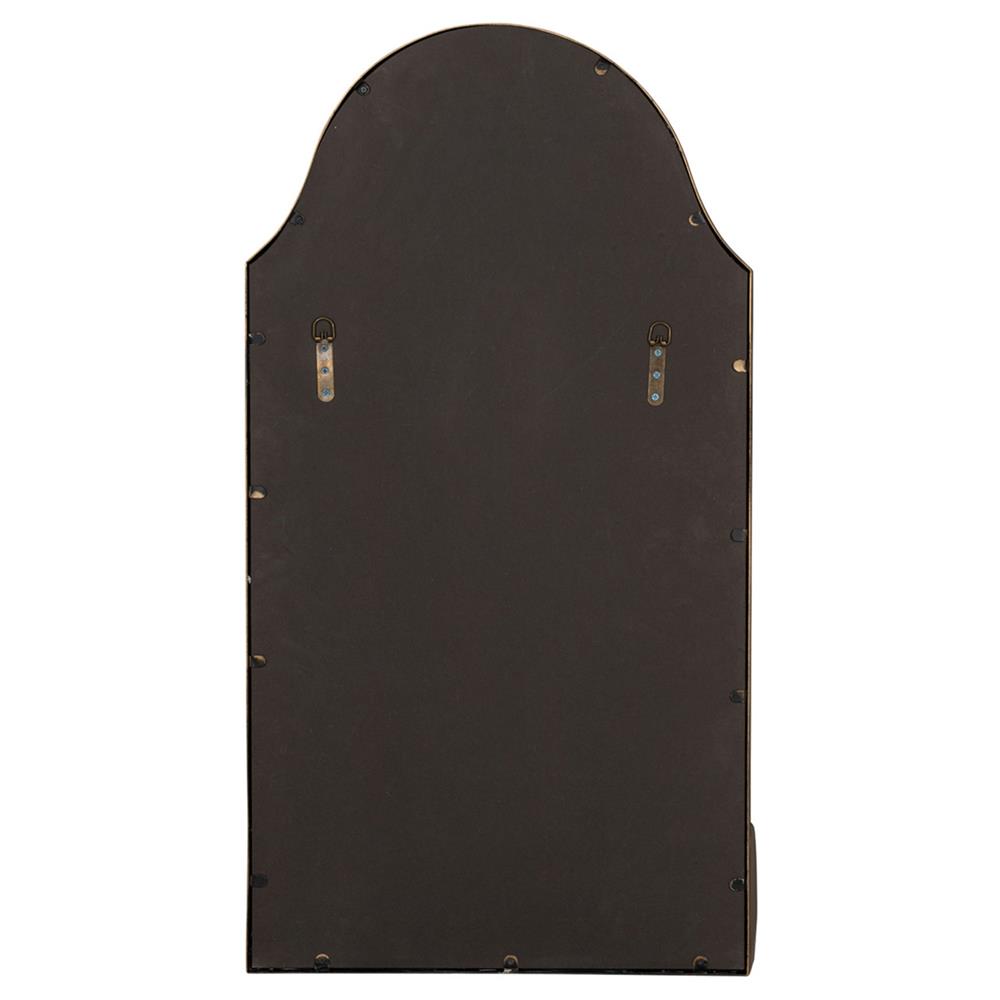 Socorro Hollywood Regency Antique Bronze Metal Wall Mirror|