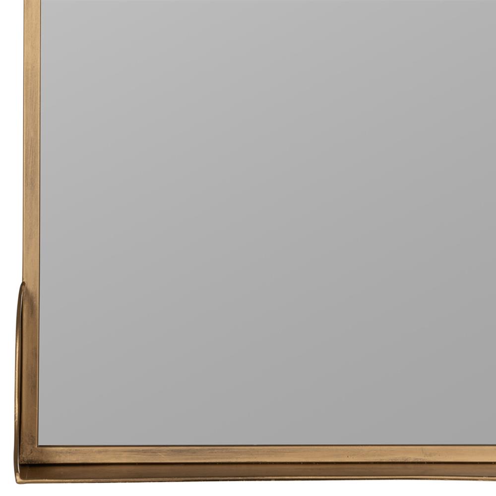 Socorro Hollywood Regency Antique Bronze Metal Wall Mirror|