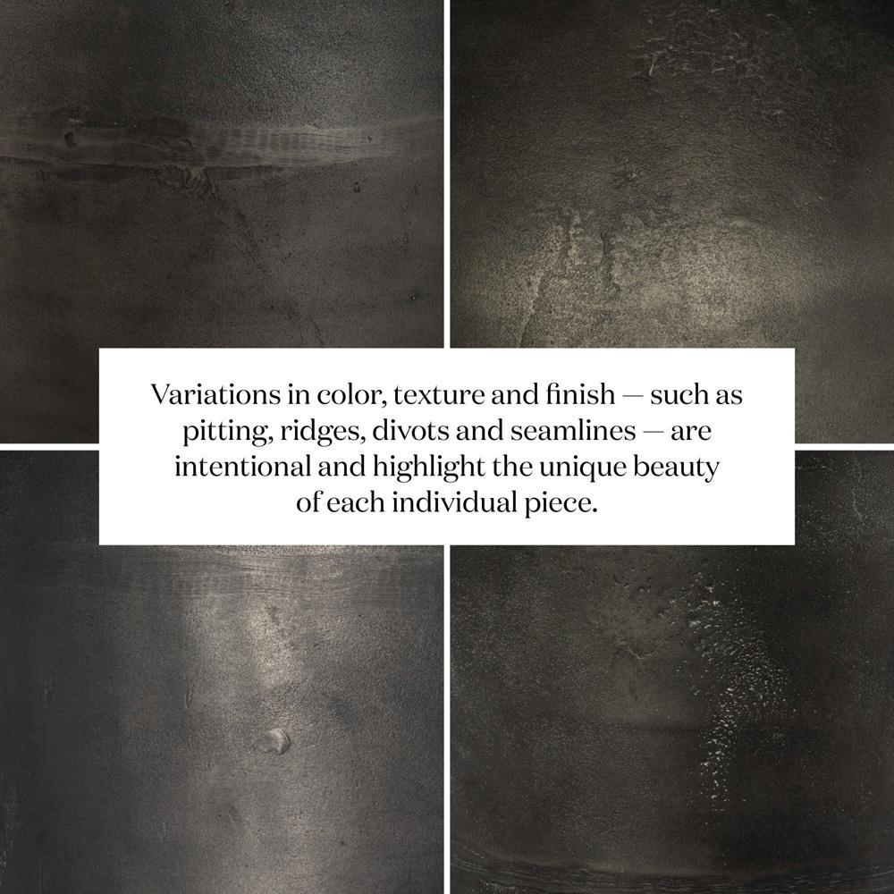 Malia Industrial Loft Beige Marble Top Aluminum Round Side End Table|