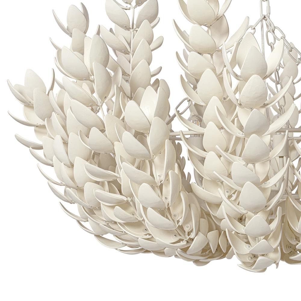 Palecek Coco Magnolia Coastal Beach Hand-Cut Coco Shell Oversized Pendant|