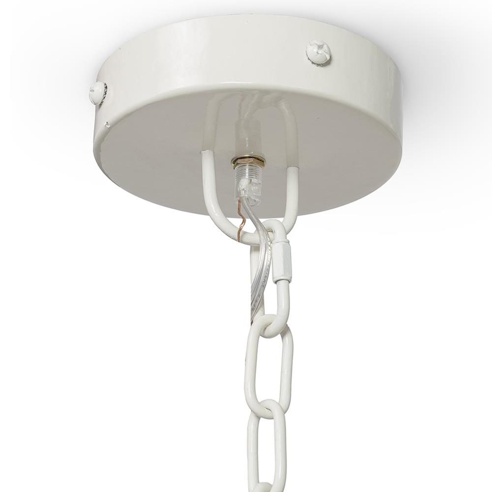 Palecek Coco Magnolia Coastal Beach Hand-Cut Coco Shell Oversized Pendant|