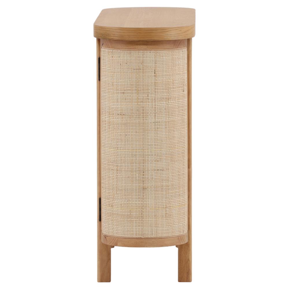 Elon Coastal Beach Natural Woven Cane Sideboard - 47''W|