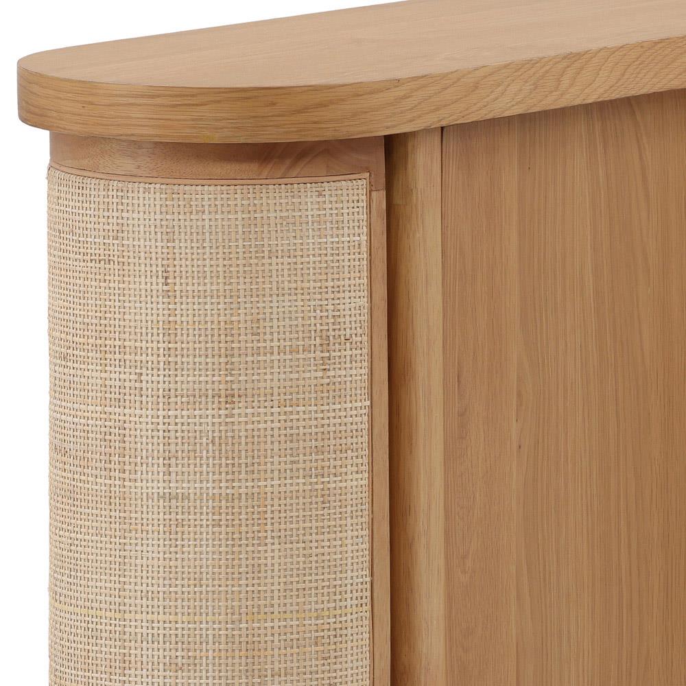 Elon Coastal Beach Natural Woven Cane Sideboard - 47''W|