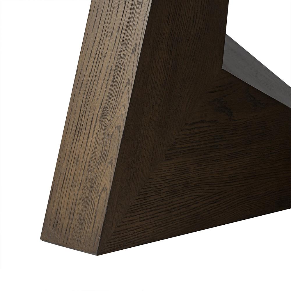 Zylvia Rustic Dark Brown Solid Oak Wood Extendable Round Dining Table - 60-94.02"W|