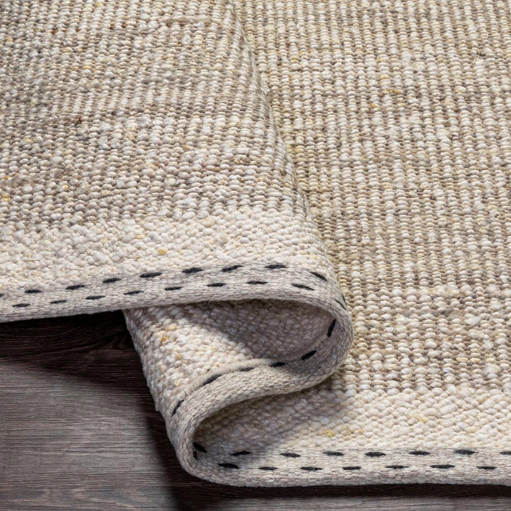 その他 FOOT STEP RUG ciatre exclusive Shiloh Coastal Beach Beige Wool Striated Rug - 5'x7'6