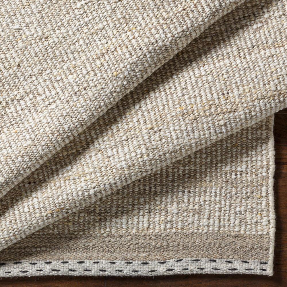 Bajra Wool/Silk Gauze Square Scarf Linen Beige