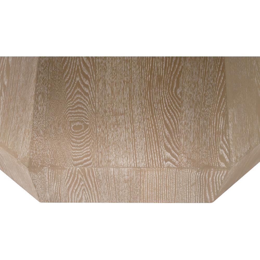 Courtney Modern Classic Natural Grey Wood Round Coffee Table|