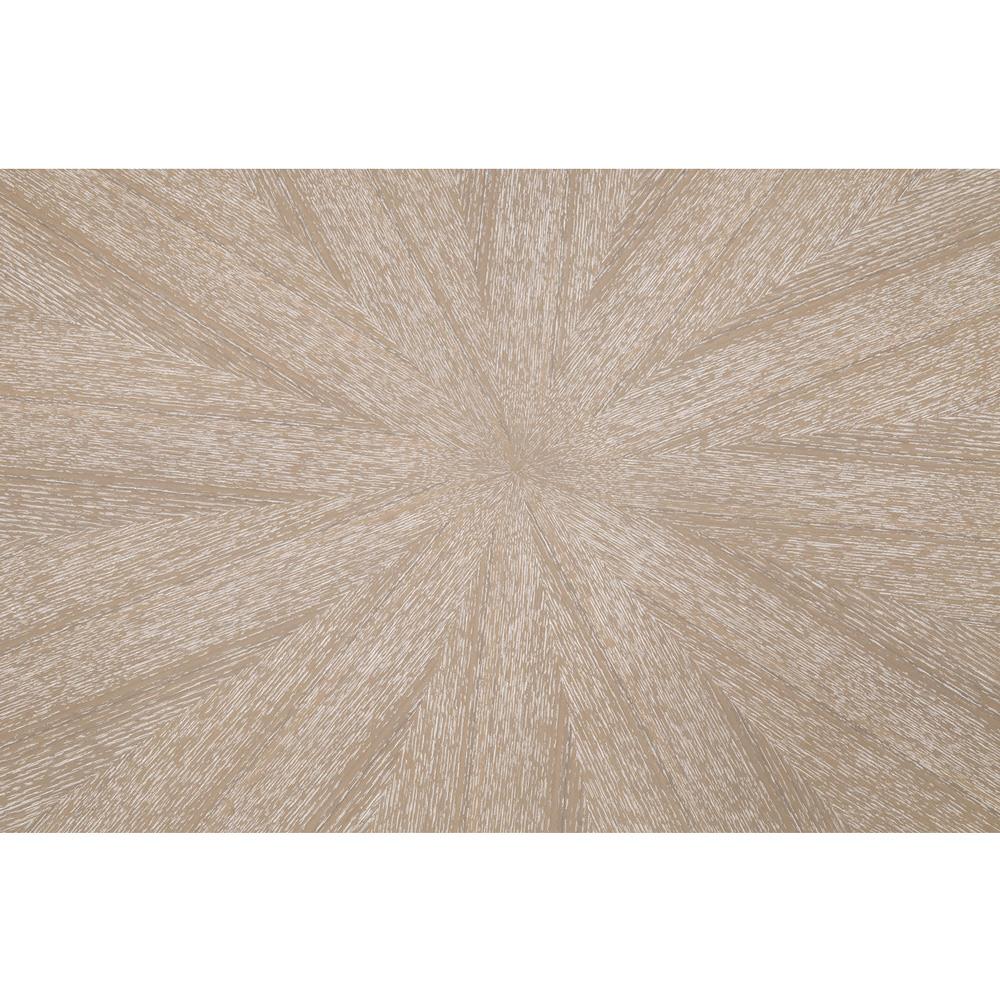 Courtney Modern Classic Natural Grey Wood Round Coffee Table|