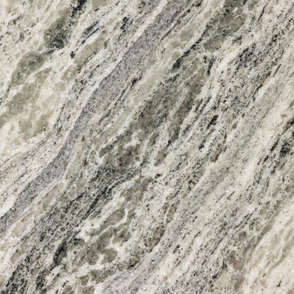 Malia Industrial Loft River Grey Marble Top Aluminum Round End Table|