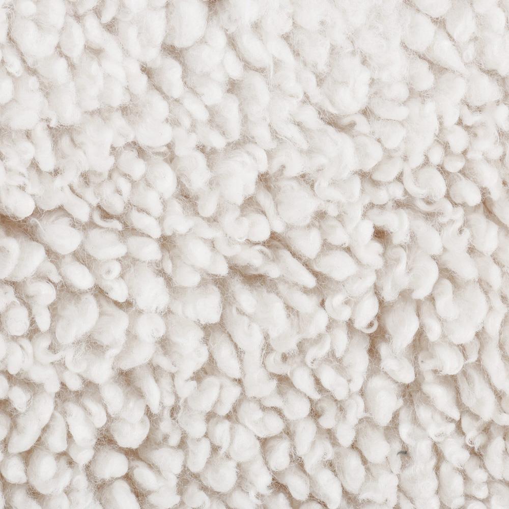 Waverly Modern Classic Off White Faux Shearling Arm Chair|