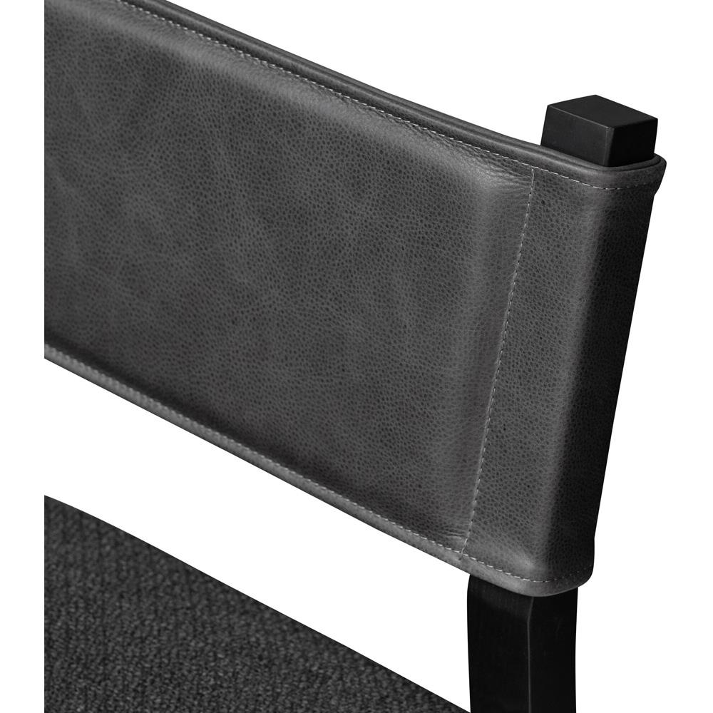 Ely Rustic Lodge Black Performance Wood Frame Dining Side Chair|