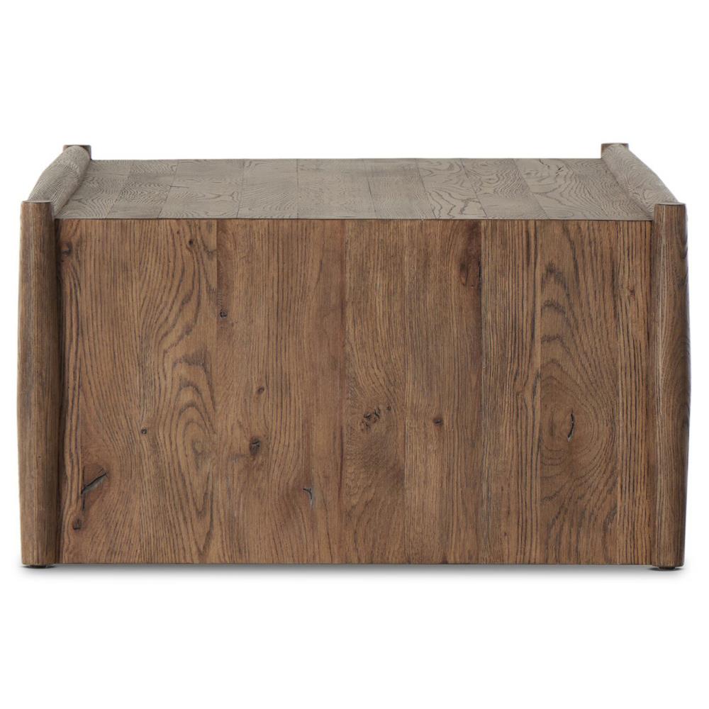 Genesis Rustic Lodge Brown Oak Rectangular Coffee Table|